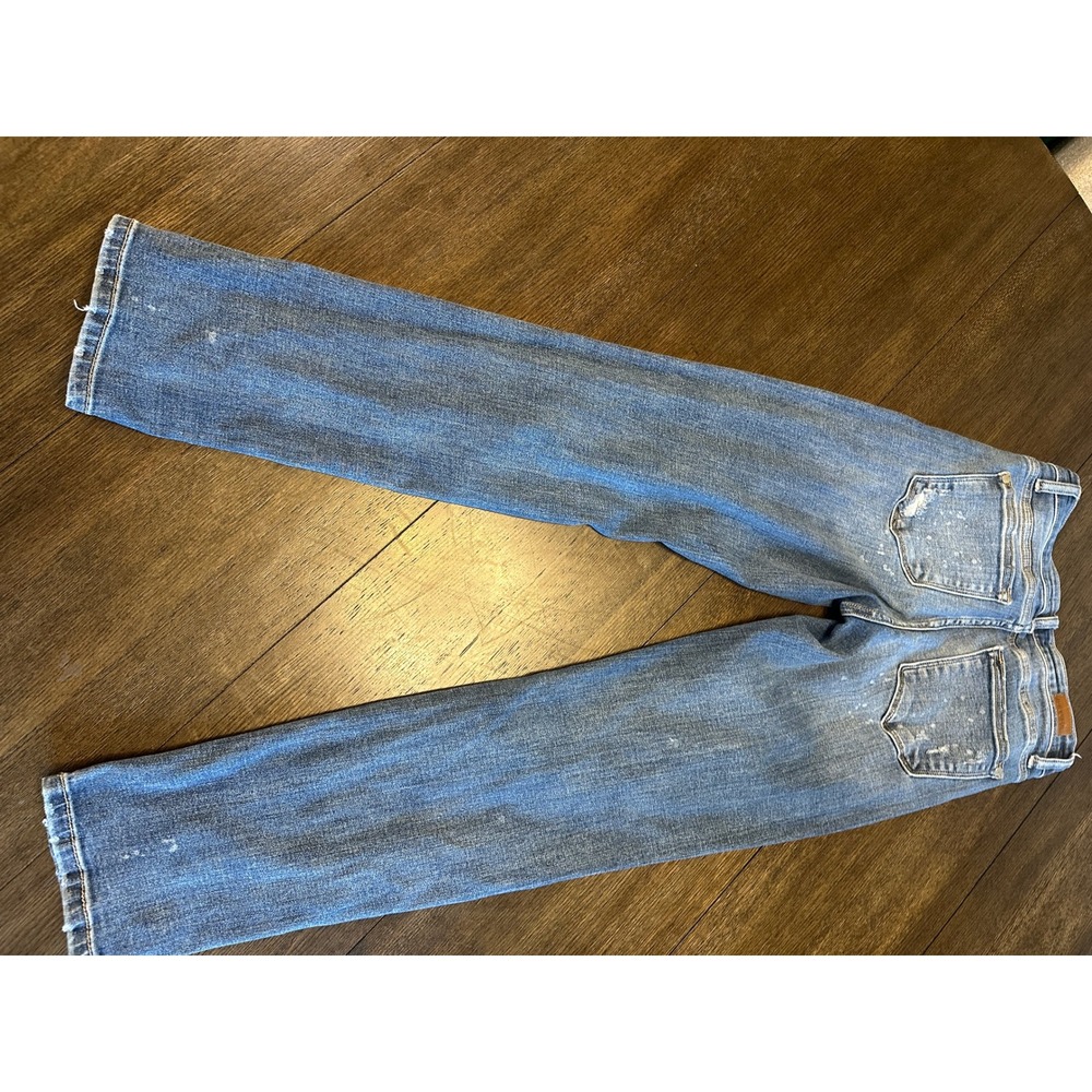 Judy Blue Distressed Boyfriend Fit Jeans Medium‎ Wash Size 3 26 - Picture 3 of 8